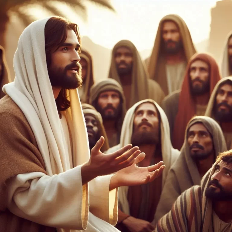 Jesus conversando com os discípulos